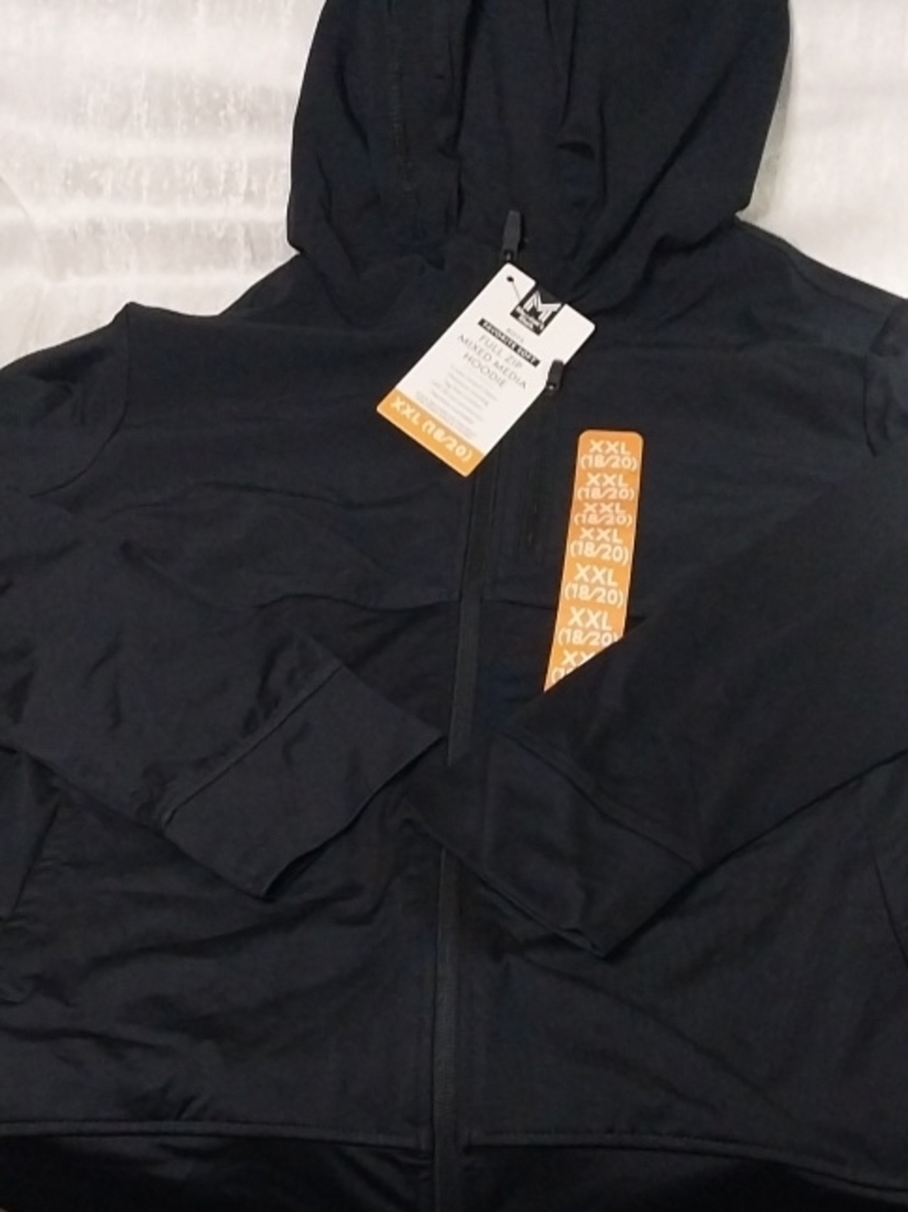 Boys Black Favorite Soft Full Zip-Up Hoodie - Lightweight Everyday Layer